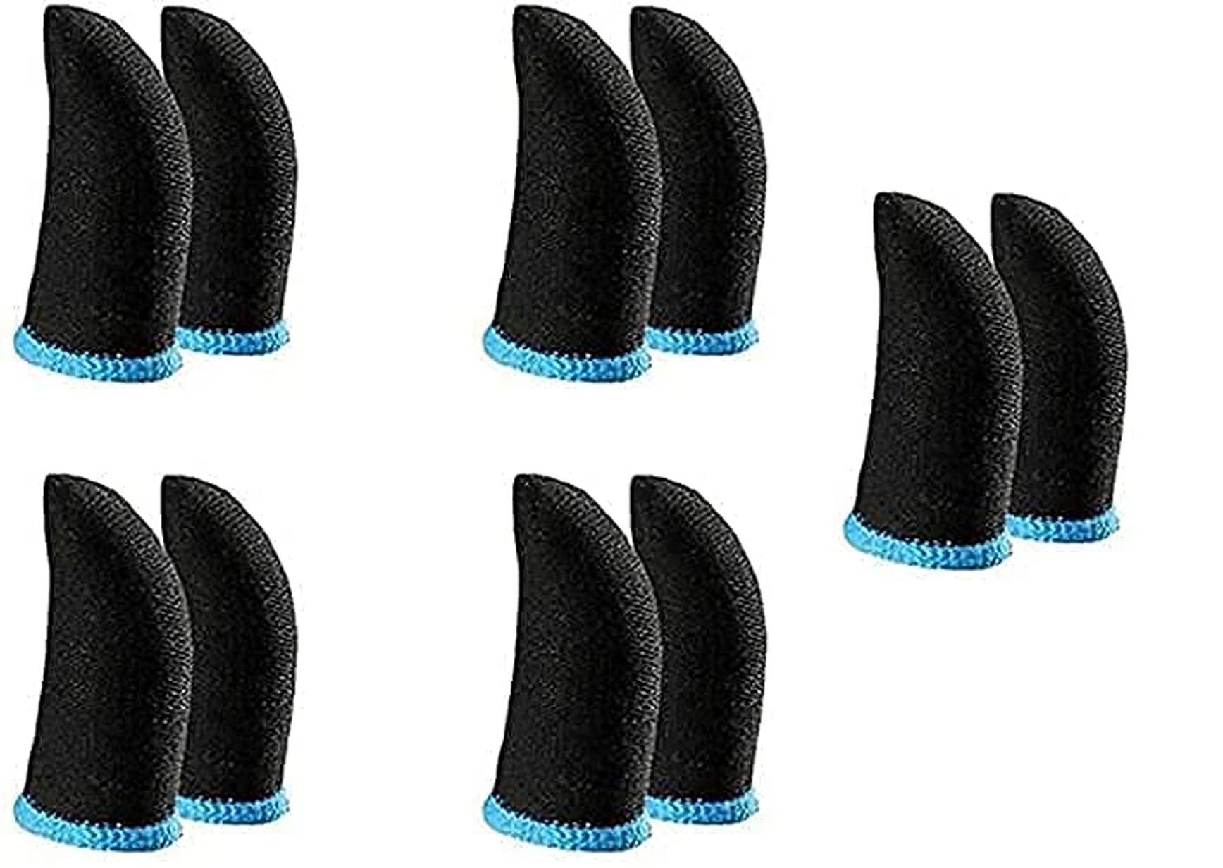 Jashan Accessories Slip Proof Finger Sleeve for Mobile pubg/COD/Free fire Game Trigger Battle Royal Sensitive Shoot and aim Supports Gaming Accessory Kit (for iOS, Android) (Pack of 10)