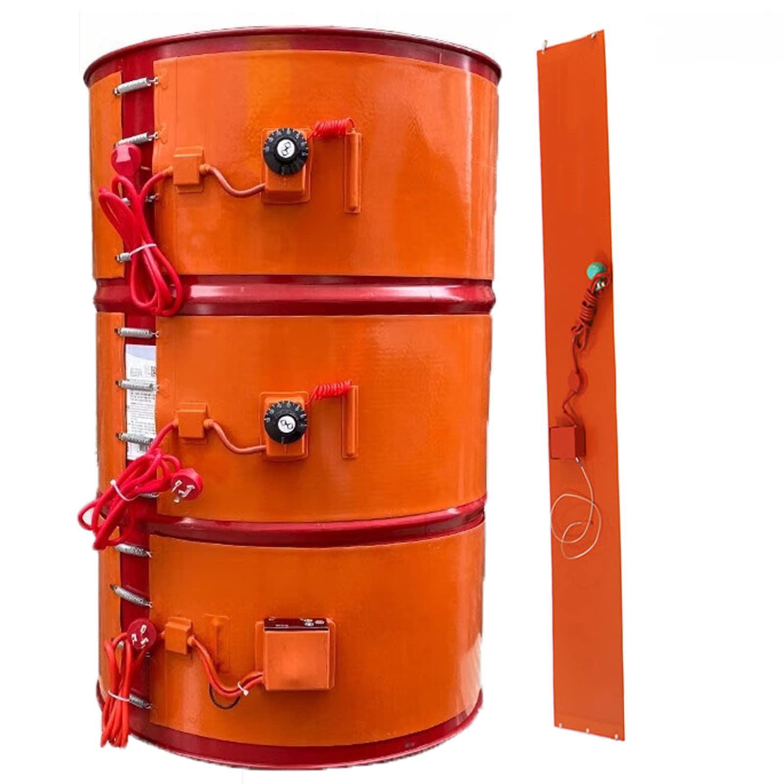 AYUWQZX silicone drum heater with adjustable thermostat, Silicone Drum Heater Band Adjustable Thermostat 30-130°C Multiple Sizes(Digital,20L 860x200 800W)