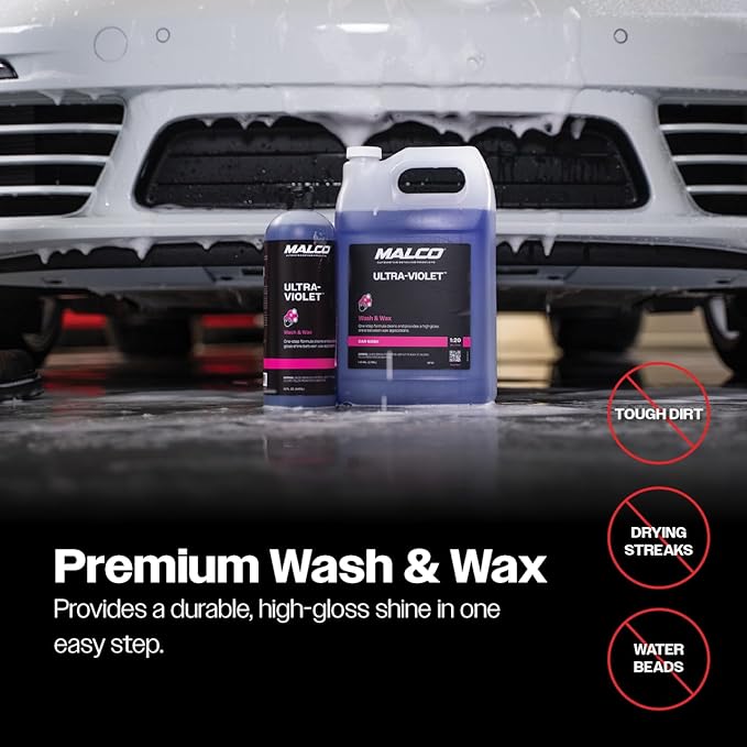 Malco Ultra Violet Premium Wash'n Wax 2 en 1 Lavado y Cera 1 Galón miniatura 4