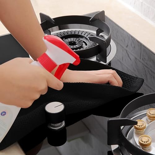 Miniatura 562 de Homaxy Trapo de cocina de 100% algodón, tejido de punto gofre, ultrasuaves, absorbentes, de secado rápido, para limpiar, 13 x 28 pulgadas, paquete