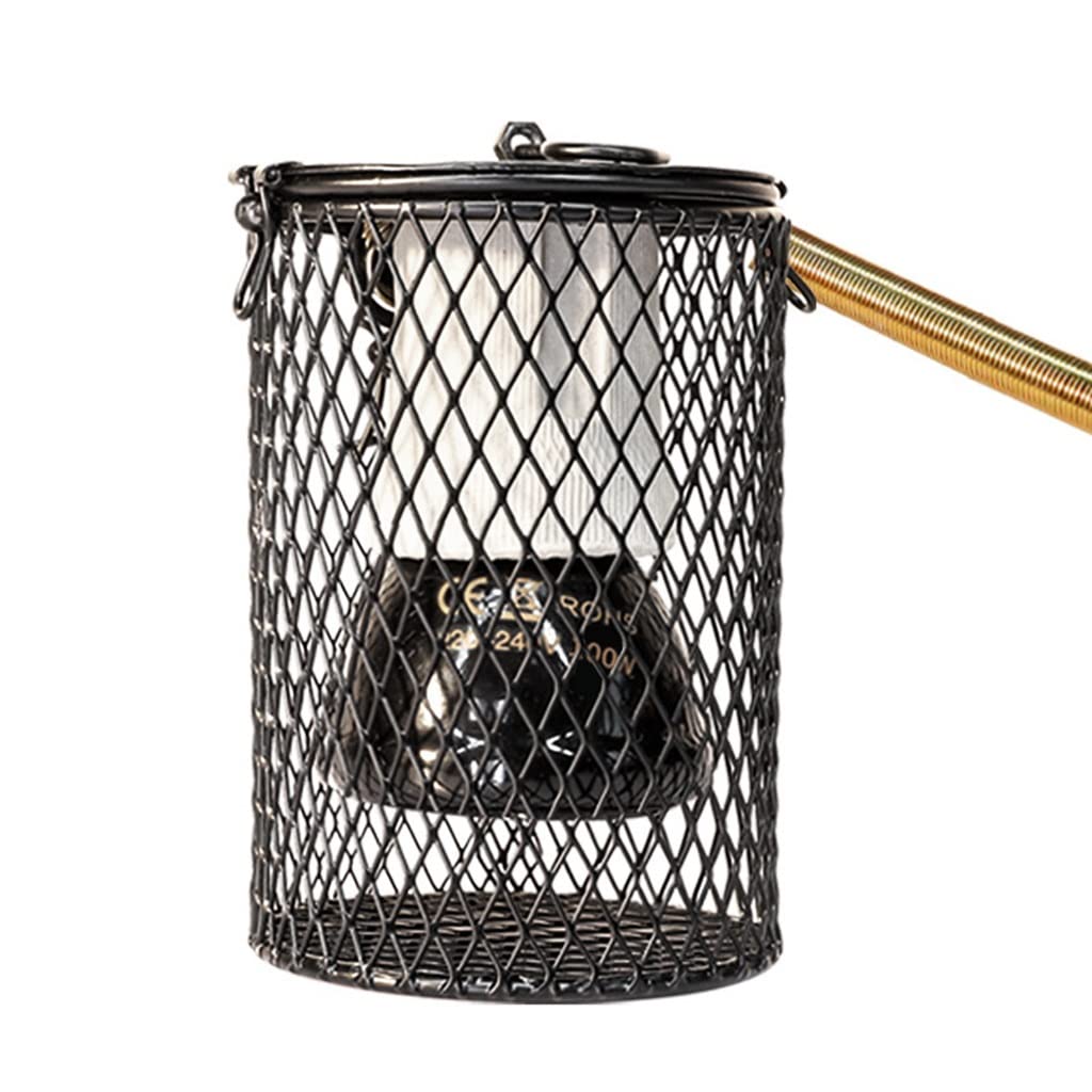 Coprilampada Antiscottatura per Rettili Protezione del Riscaldatore, Emettitore di Calore in Ceramica, Lampada Riscaldante per Crogiolarsi per Pulcini, Tartarughe, Serpenti, Lucertole, Rane