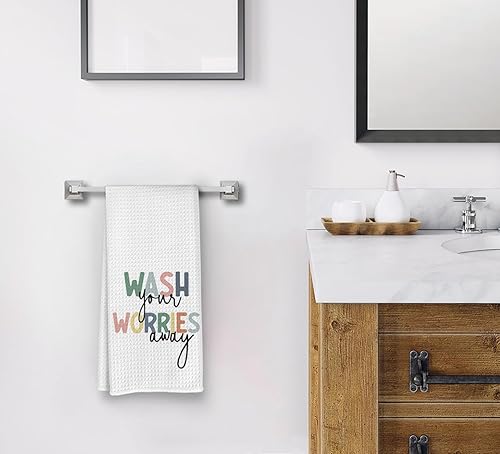 Miniatura 8 de Toallas de baño bohemias para cuarto de bebé, 16 x 24 pulgadas, toallas de baño para niños, toallas de baño absorbentes decorativas para niños,