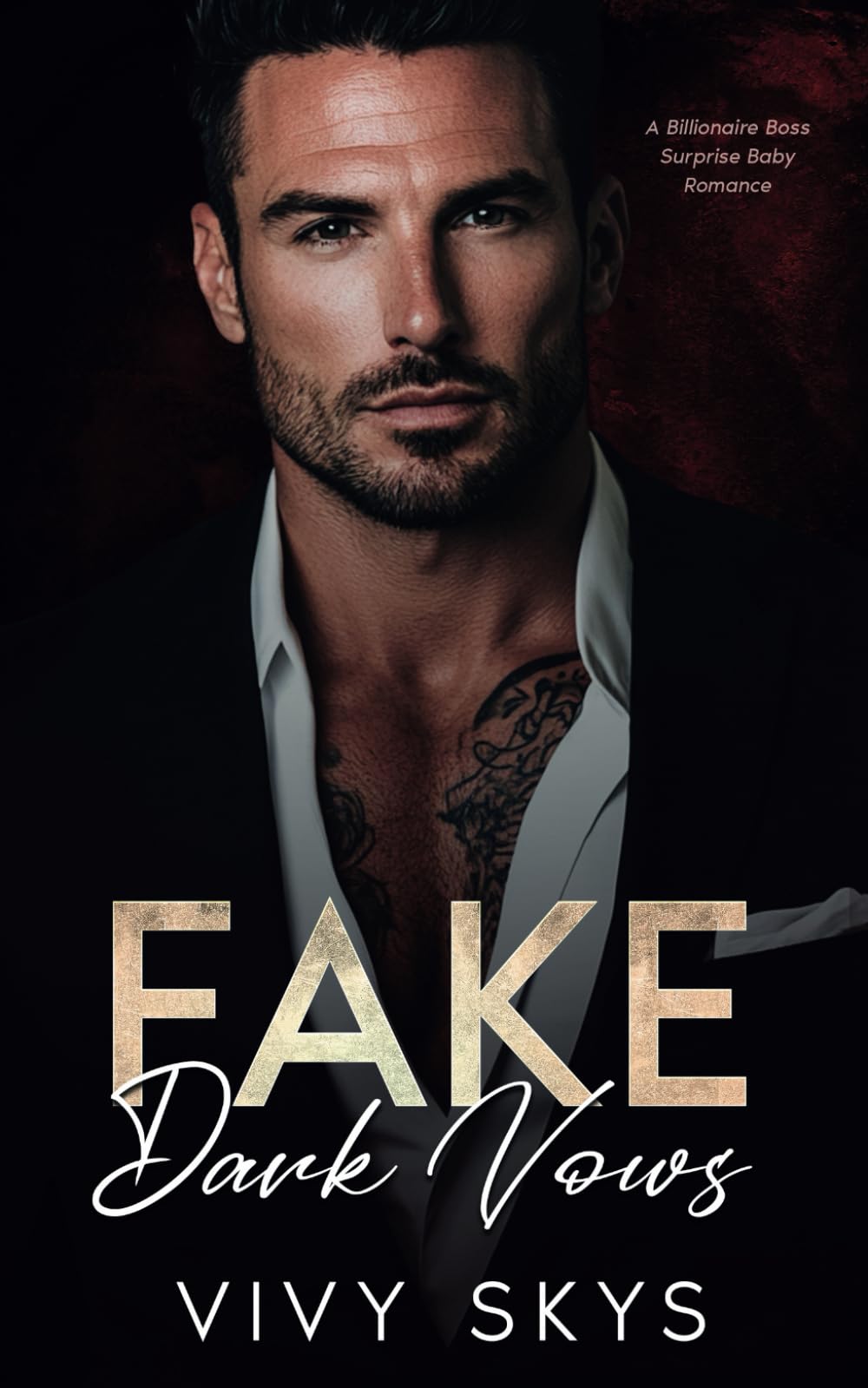 Fake Dark Vows: A Billionaire Boss Surprise Baby Romance (Ruthless Billionaire Mafia Kings)