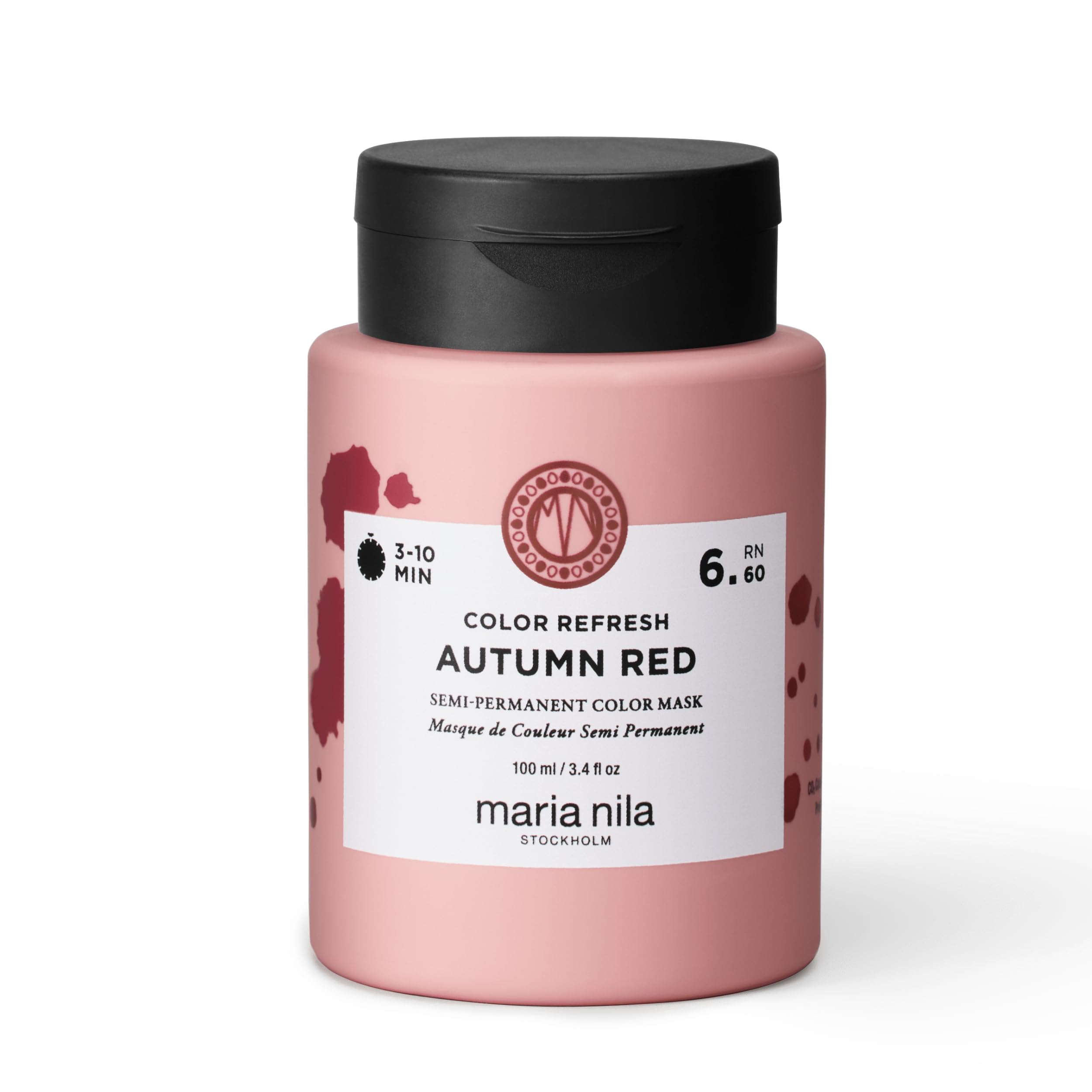 Maria Nila Colour Refresh Autumn Red 6.60 100 ml – Semipermanente Farbmaske in Kupferrot, pigmentierte Haarkur ohne Ammoniak für braunes und dunkles Haar, vegan