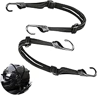 Vista 2 de Cinturón de tensión para portaequipajes, cinta elástica para correas de bicicleta, con gancho ajustable para casco de motocicleta