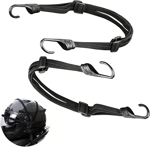 Miniatura 2 de Cinturón de tensión para portaequipajes, cinta elástica para correas de bicicleta, con gancho ajustable para casco de motocicleta