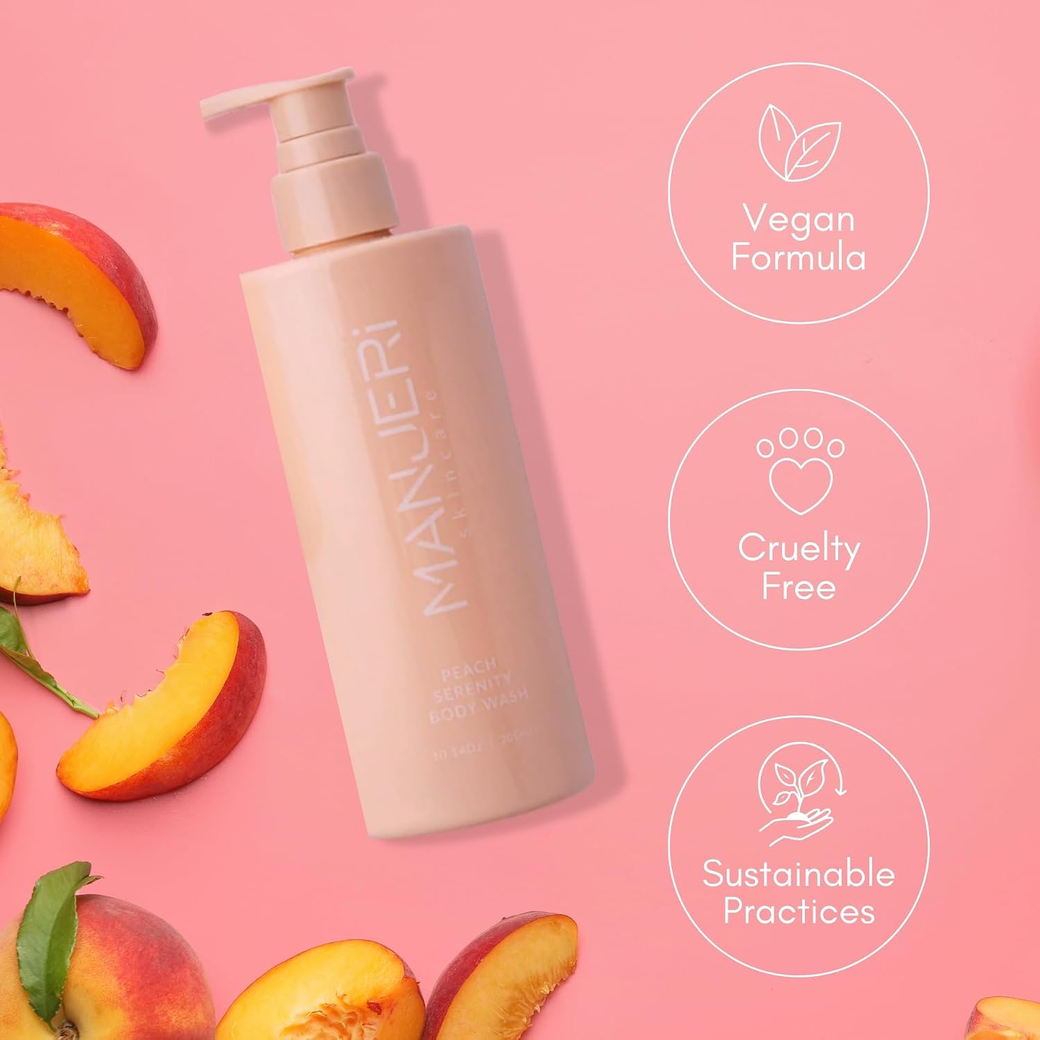 Peach Serenity Body Wash, 10.14 oz - Soothing, Gentle, and Nourishing Body Soap for Sensitive Skin, Paraben-Free, Cruelty-Free, and Suitable for All Skin Types image 5