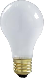 Satco S6010 130-Volt 100-Watt A19 Left Hand Thread Medium Base Light Bulb, Frosted