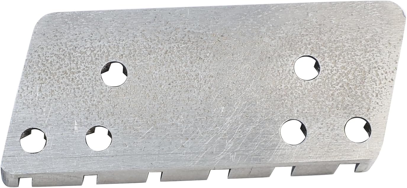 Titanium Alloy String Locking Nut Headless Guitar Bridge String Locks for 6 String Headless Electric Guitar Replacement Parts（Titanium Alloy Natural Color)