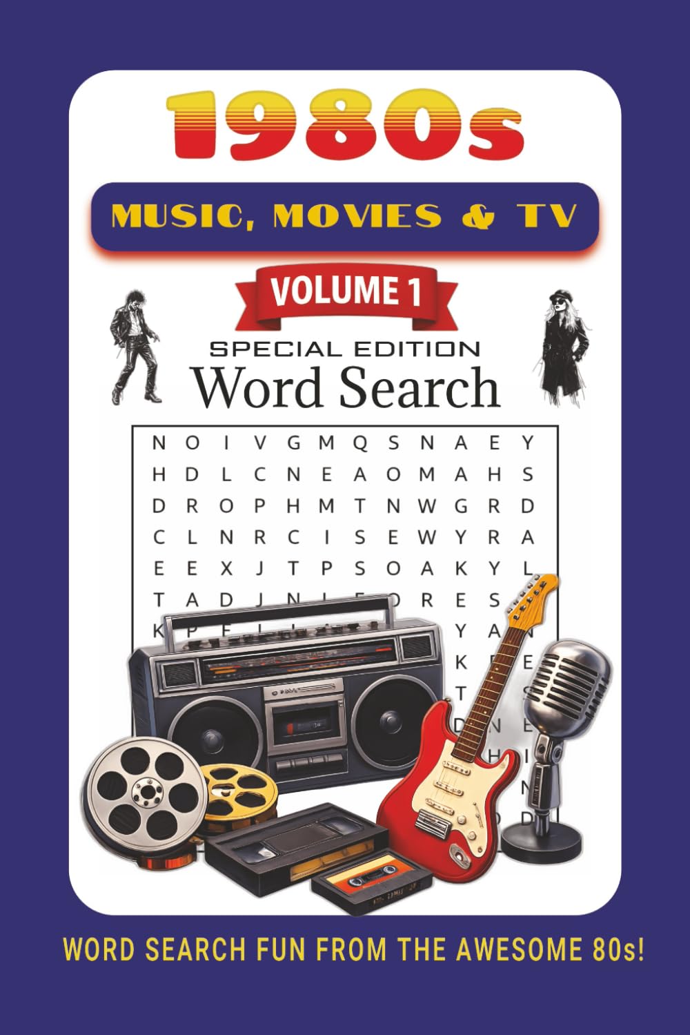 1980s Word Search: Music Movies & TV (The Ultimate 1980s Nostalgia Word Search Collection)