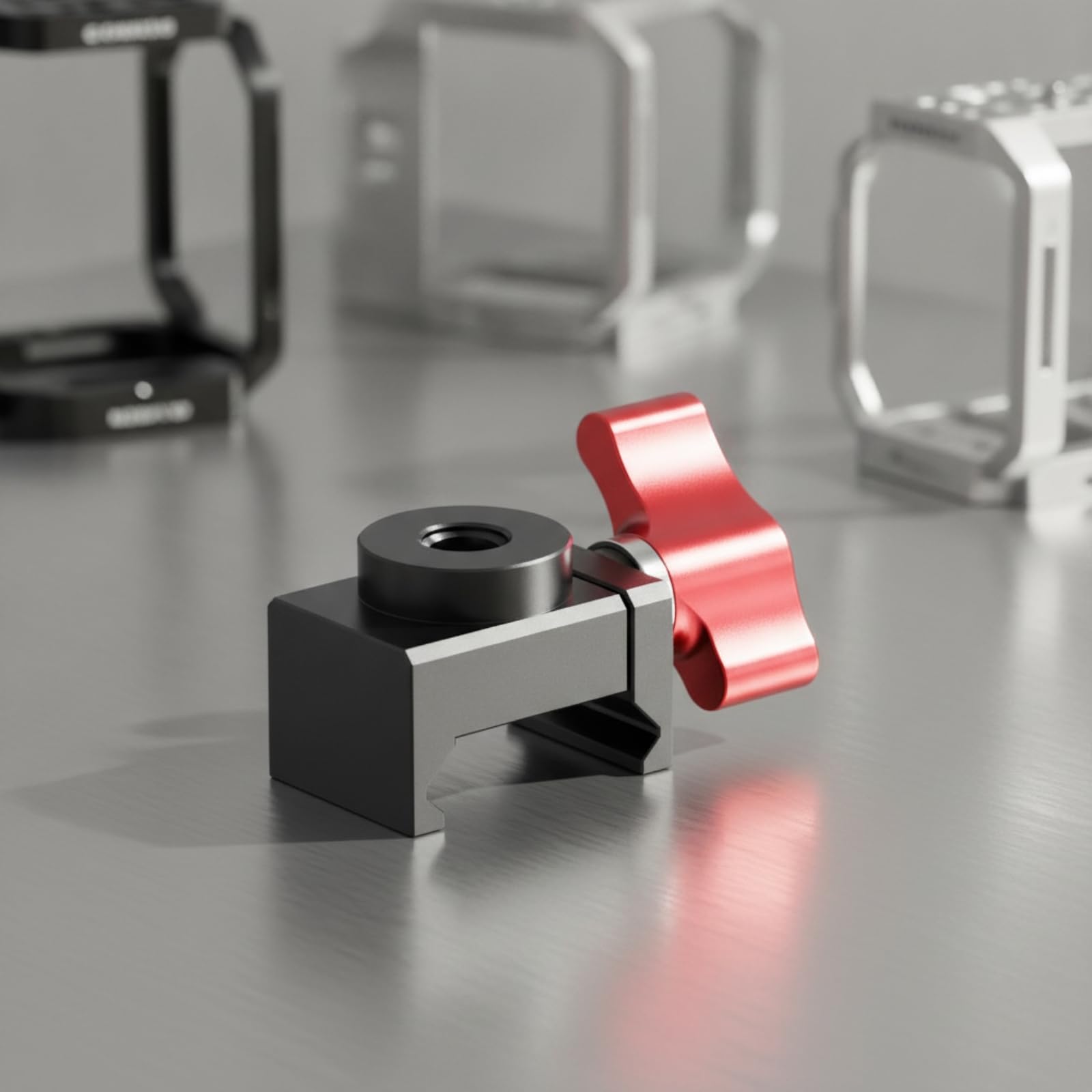 Supporto per Fotocamera con Morsetto E Adattatore Universale in Alluminio Leggero con Vite da di Pollice Adatto per Attrezzatura Video E Treppiede, style to 4