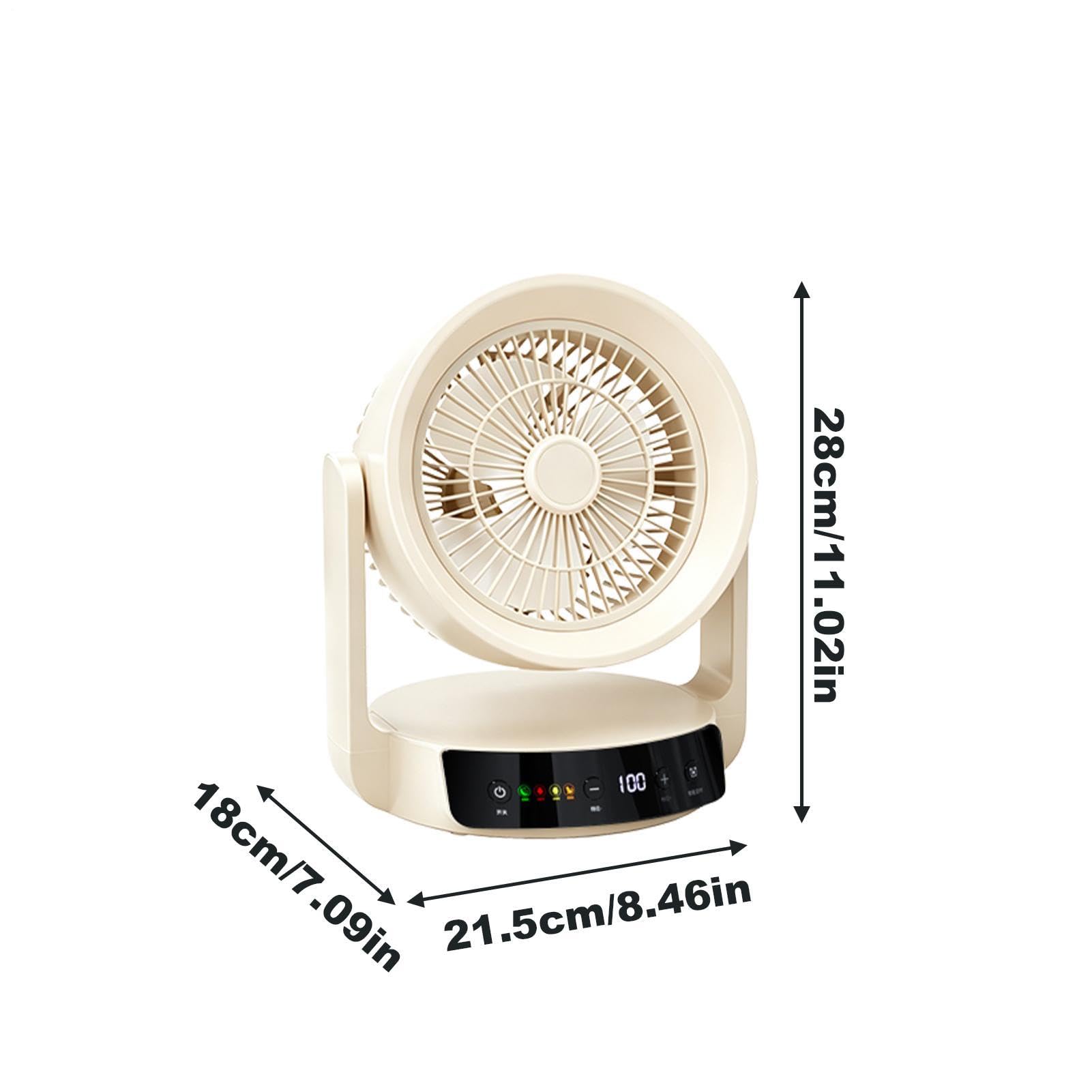 Ventilatore Ricaricabile Da Scrivania Ricaricabile USB Velocità Regolabile | Ventilatore da tavolo portatile Per Comodino Cucina Soggiorno Ufficio Domestico Studio Dormitorio