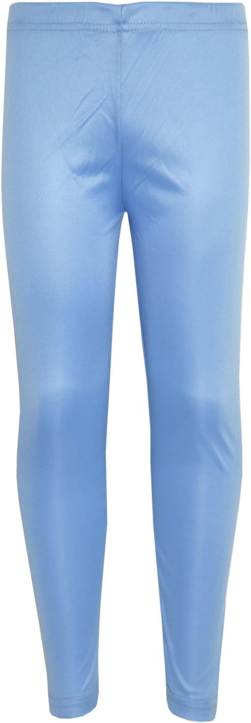 Gilrs Legging Kids Plain Color School Fashion Dance Leggings New Age 5-13 Years