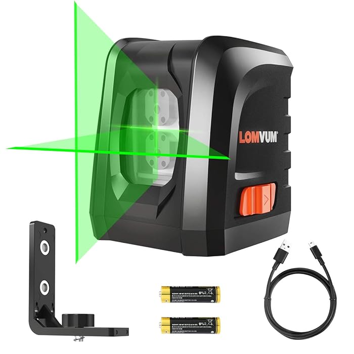 Buy Laser Level, LOMVUM 3 Mode Green Laser Level 100ft SelfLeveling