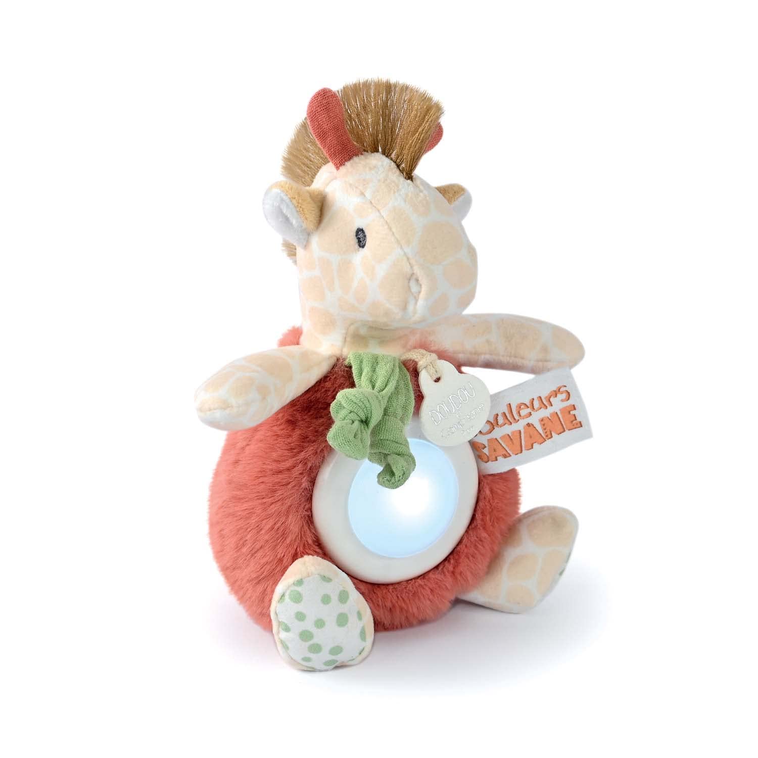 Doudou et Compagnie - Couleurs Savane - Veilleuse Girafe- Beige - 15cm - Cadeau Naissance - DC4075 - 2