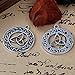 JGFinds Celtic Knot Pendant Charms for Jewelry Making, Antiqued Silver Tone, 20 Pack (5 of Each Style) - Tibetan, Rune Charm, Wiccan, or Celtic Jewelry
