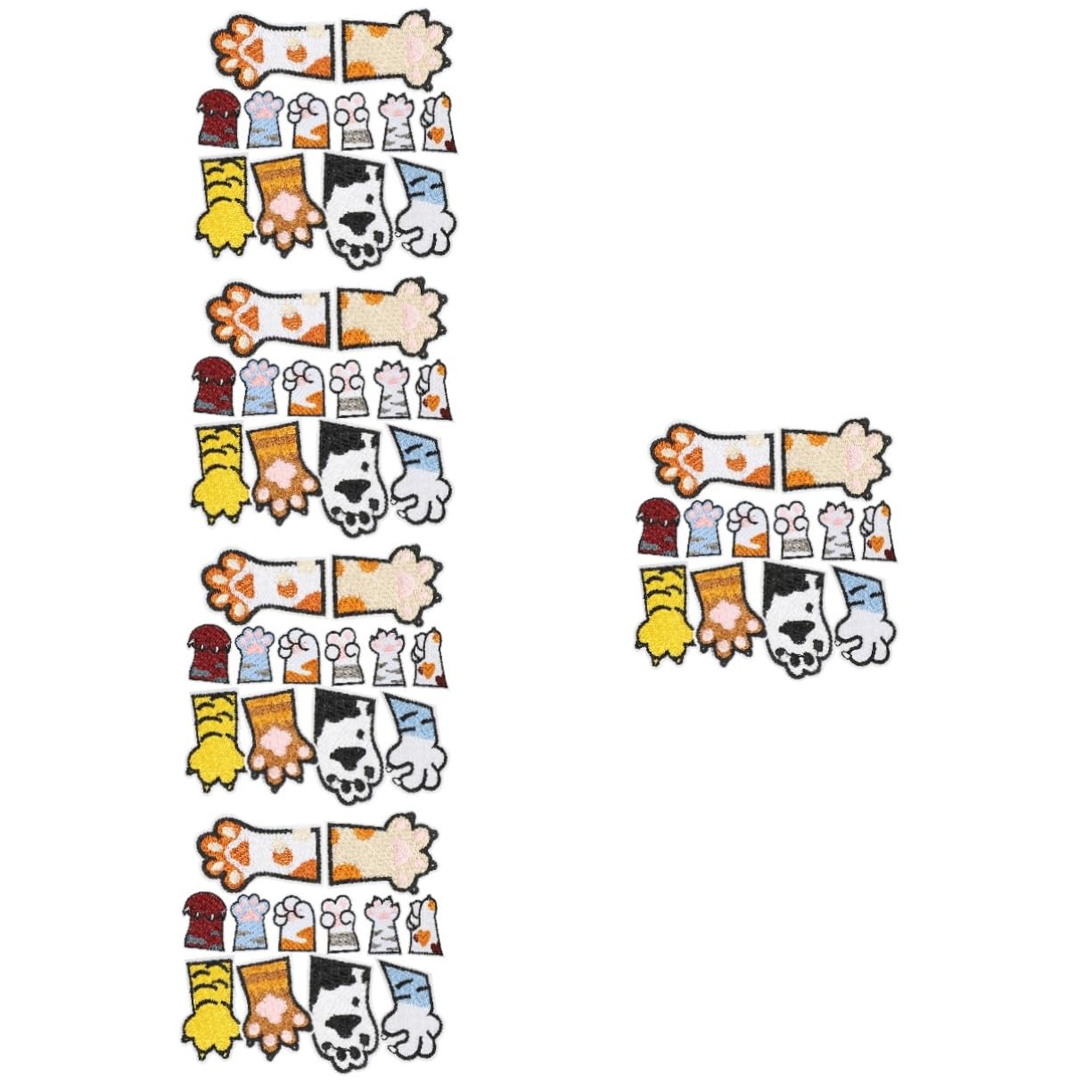 60pezzi Patches Decorativi Per Abbigliamento Toppe Termoadesive Per Borse Riparazioni e Decorazioni