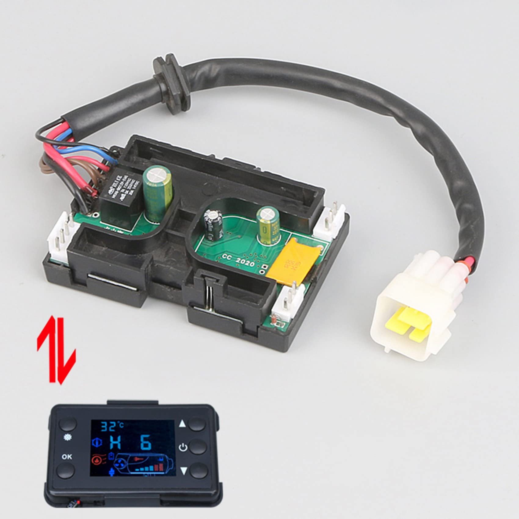 Contrôleur Chauffage Stationnement 12V - Pour Réchauffeurs Air 5KW/8KW, Voiture, Camping-car - 9