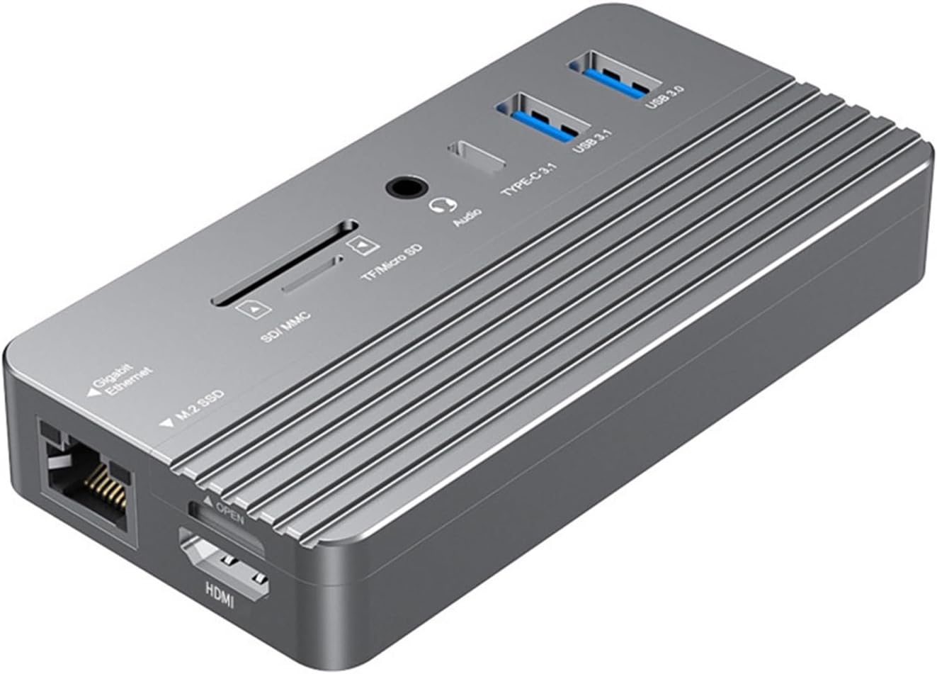 Type-C Docking Station SSD M.2 Hard Disk Box USB3.2HUB Hub Multi-Function Docking Station(Dualprotocol)