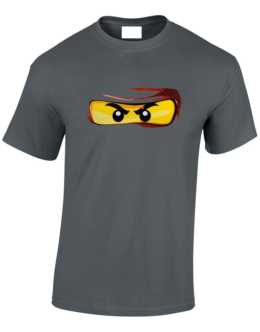 Crown Designs Bricks Eyes Design Family Movie Film Inspired for Men & Teenagers T-Shirts Tops - Charcoal/Small