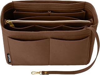 OPPOSHE Purse Organizer Insert, Softened Felt Bag Organizer Insert for Tote