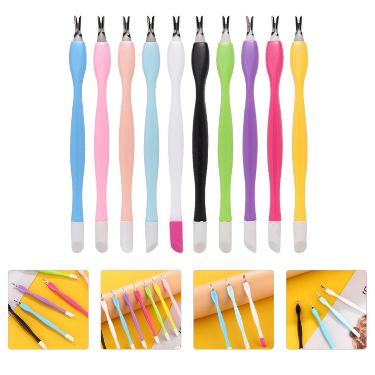 15pcs U Shaped Nail Cuticle Remover Tool for Clean Edges and Quick