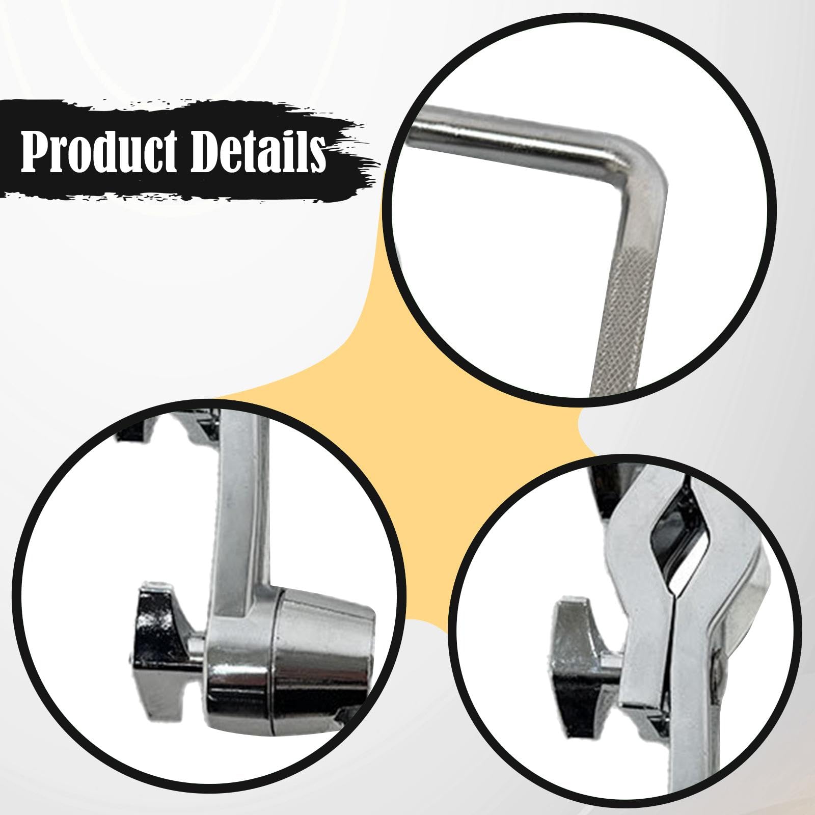 Harilla Support de cloche pour batterie, pièces de fixation, support d'extension de batterie, pince, porte-cloche