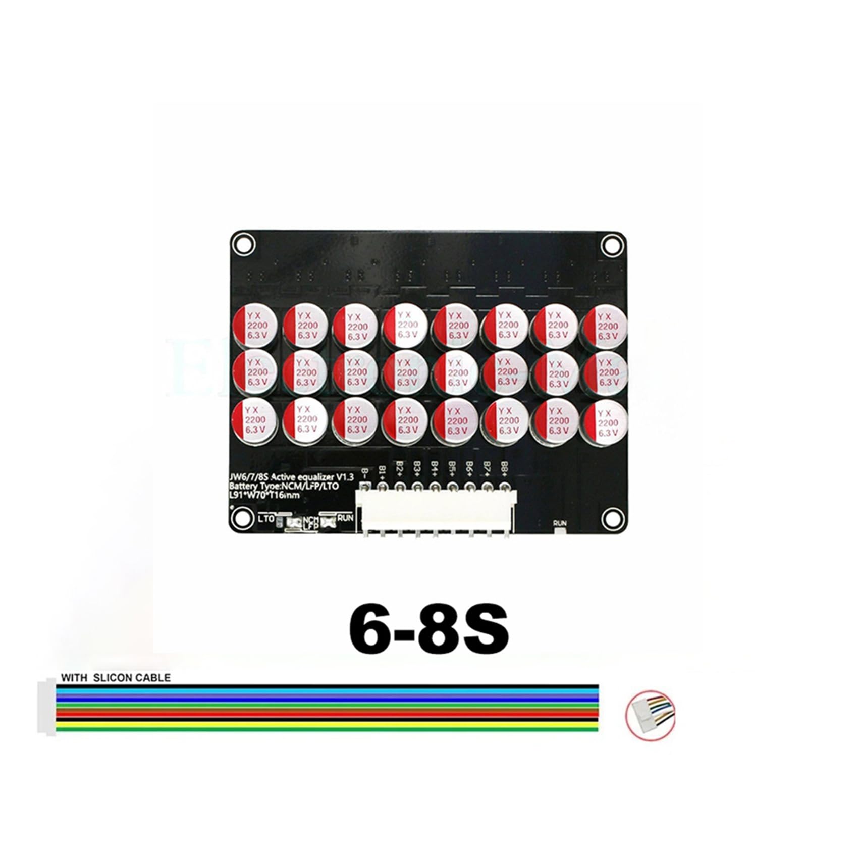 2X Equalizzatore Bilanciatore 5A 6-8S Lifepo4/LTO/Lipo Batteria Condensatore di Energia 6-8S NCM LFP LTO