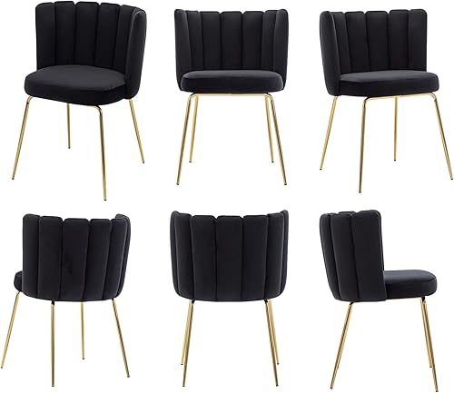 Miniatura 7 de chairus Juego de 2 sillas de comedor, cómodas sillas de sala de estar, modernas sillas tapizadas de terciopelo para cocina, tocador, dormitorio con