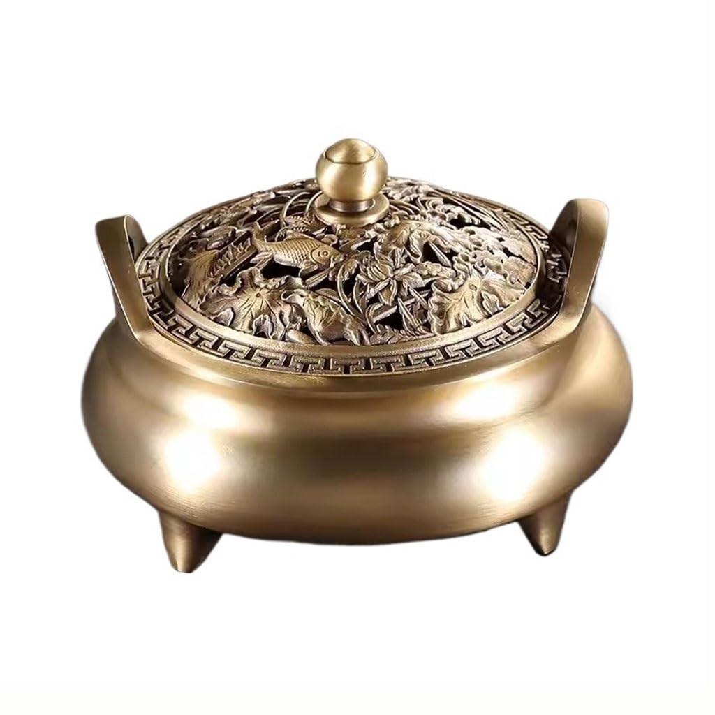 Incense Holder Base Metal Zen Tea Ceremony Aromatherapy Burner Home Indoor Incense Offering Seal