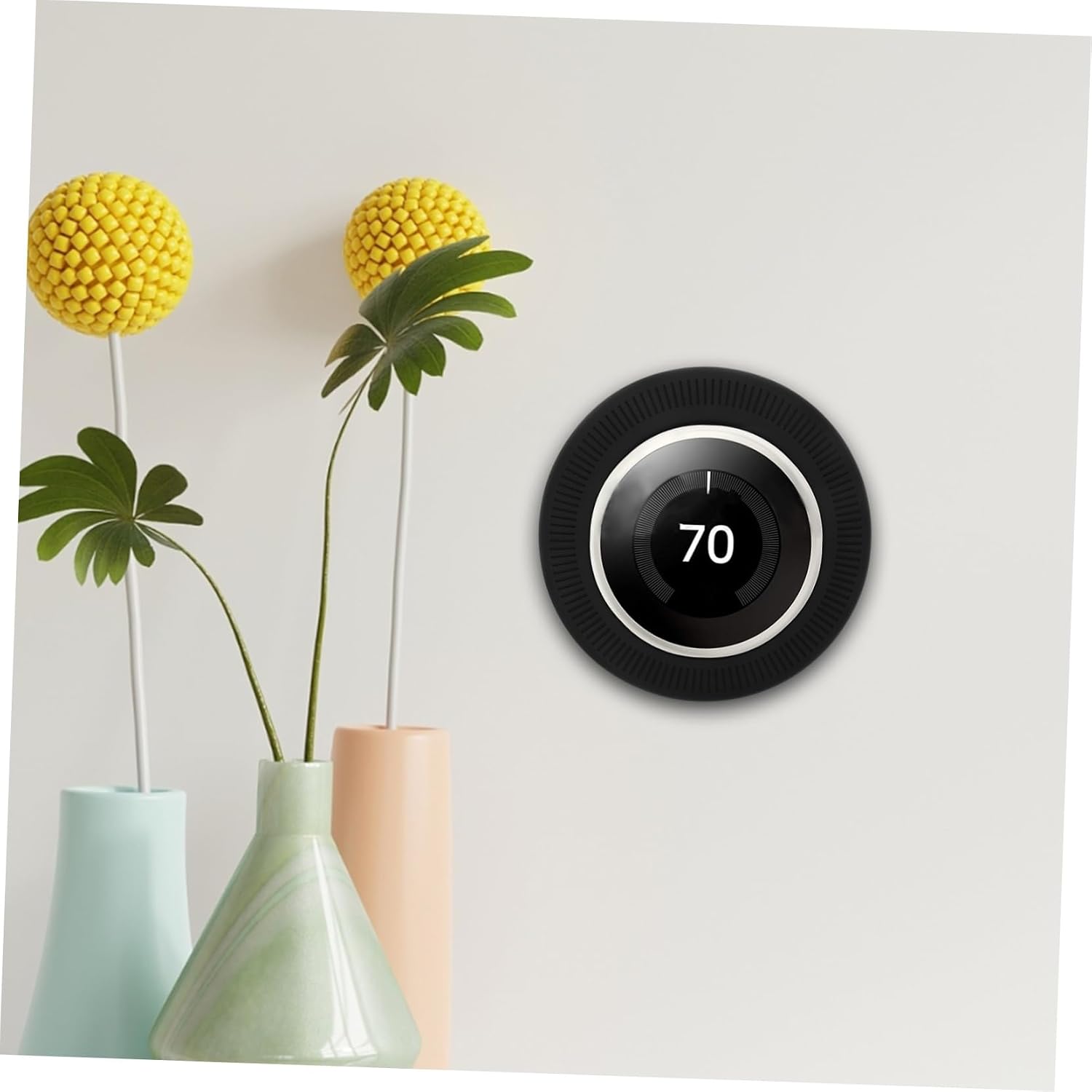 Flexible Silicone Thermostat Cover Wall Plate Protector Nest Thermostat Accessory No Painting Required