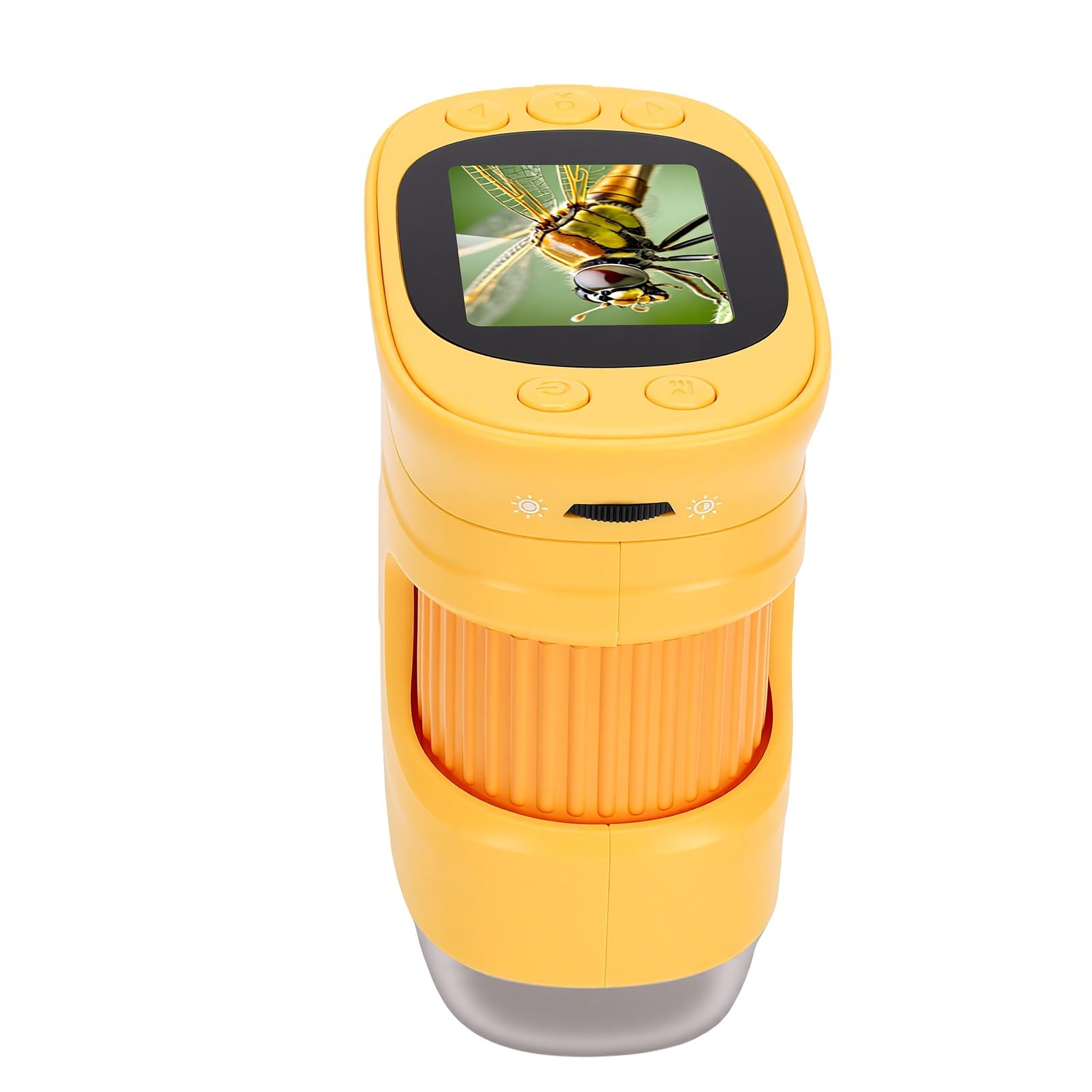 Karlak Microscopio Digitale Portatile Lente D'ingrandimento Ad Alta Definizione 1500X per Esplorazione Scientifica per Bambini Strumento Portatile con Schermo da 2 Pollici