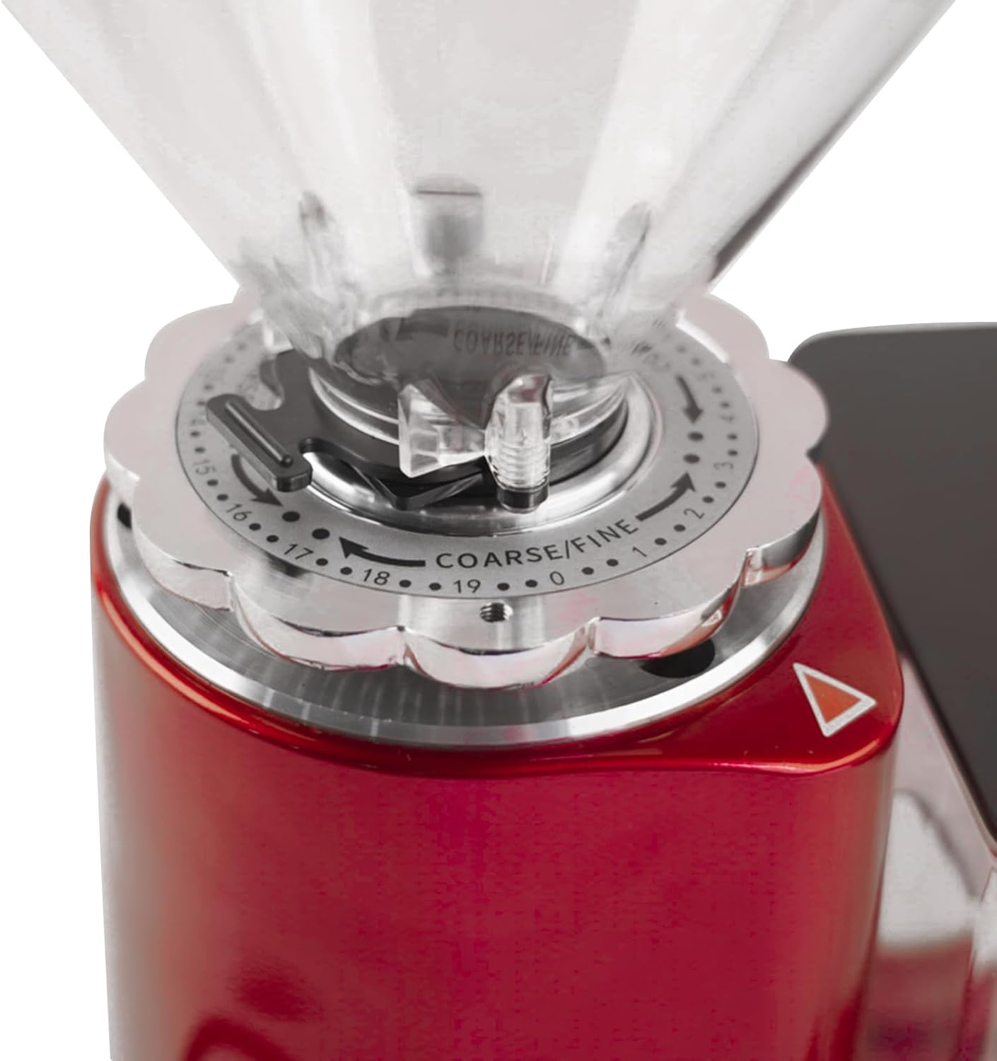 110v 35oz Flat Burr Coffee Grinder Electric Coffee Bean Grinder with 19 Grinding Settings Adjustable Large Capacity Electric Burr Coffee Grinder (Red)