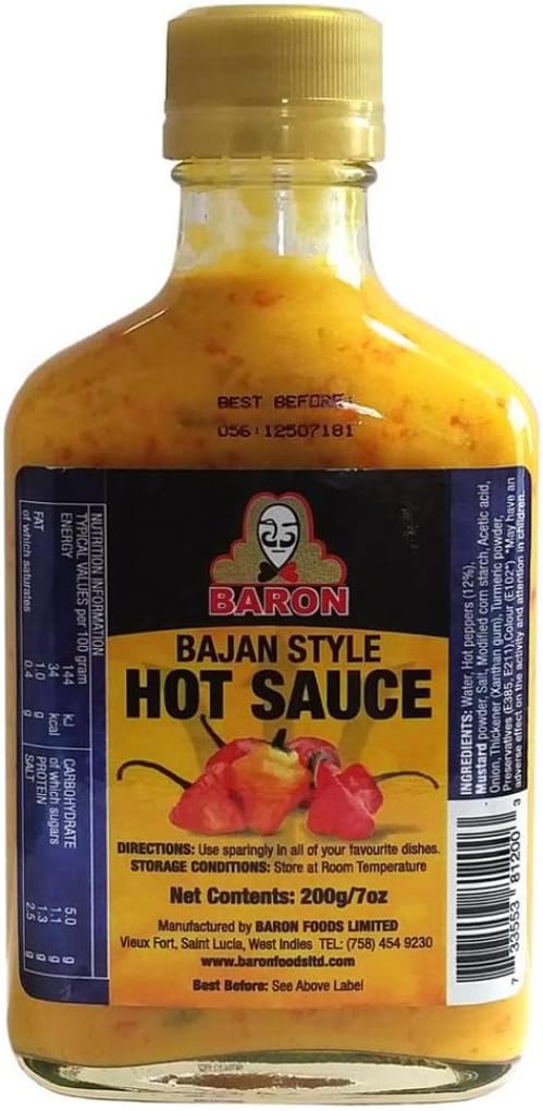 Baron Bajan Hot Sauce 12 x 200ml