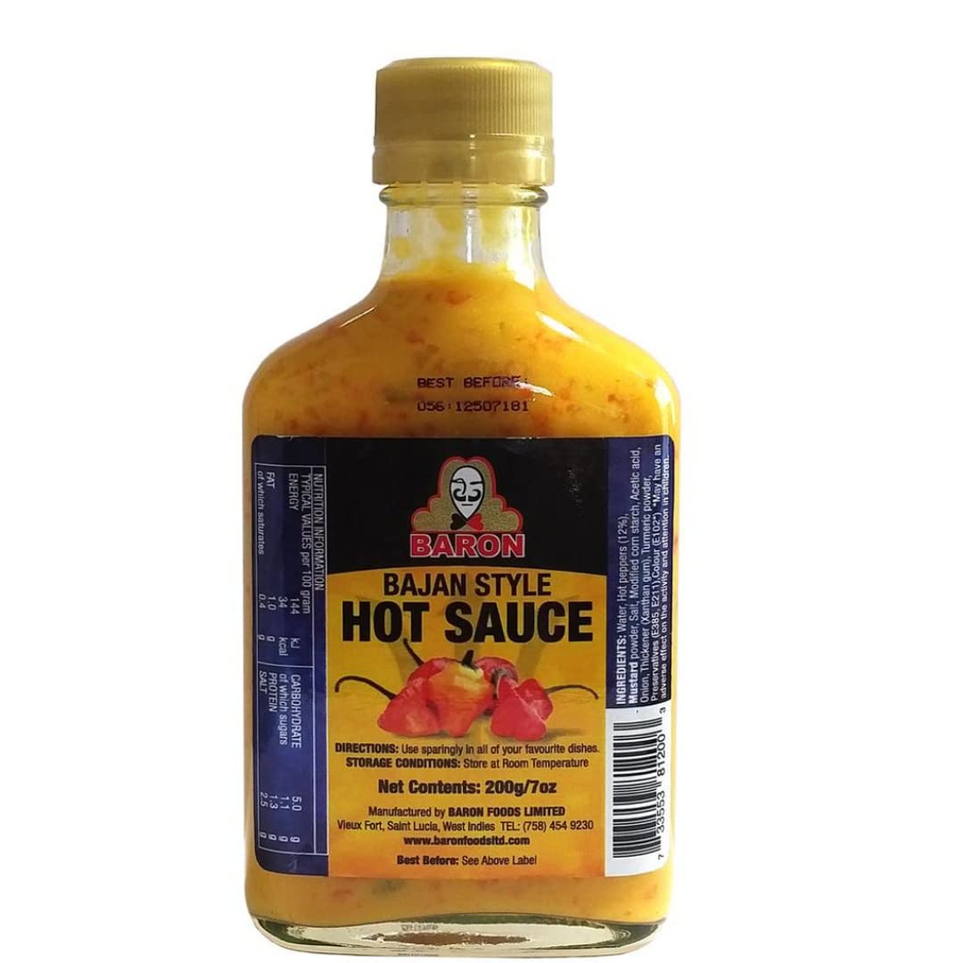 Baron Bajan Hot Sauce 12 x 200ml