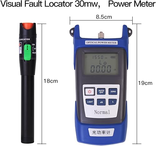 Miniatura 3 de Kit de herramientas de terminación de fibra óptica, kit de herramientas FTTH 9 en 1 con cortador FC-6S buscador de medidor de potencia óptica -
