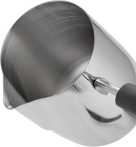 Miniatura 7 de HESNDkfh Coffee Pot Stainless Steel Coffee Pouring Pot Candle Cosmetic Make Jugs Pitcher Candle Wax Melting Pot Home Kitchen Coffeeware Tool Color