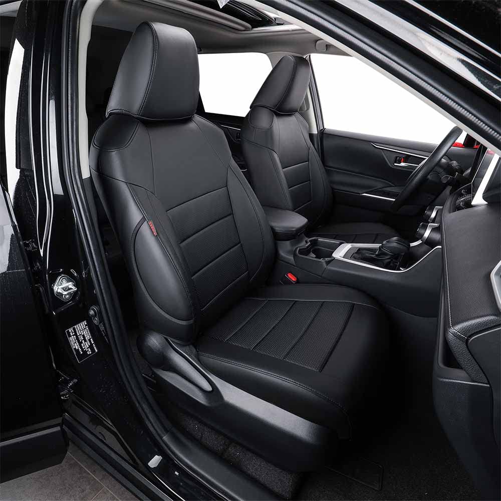 coverdream Custom Seat Covers Compatible with Select Hyundai Tucson 2022 2023 Models - Leatherette (Black,Full Set)