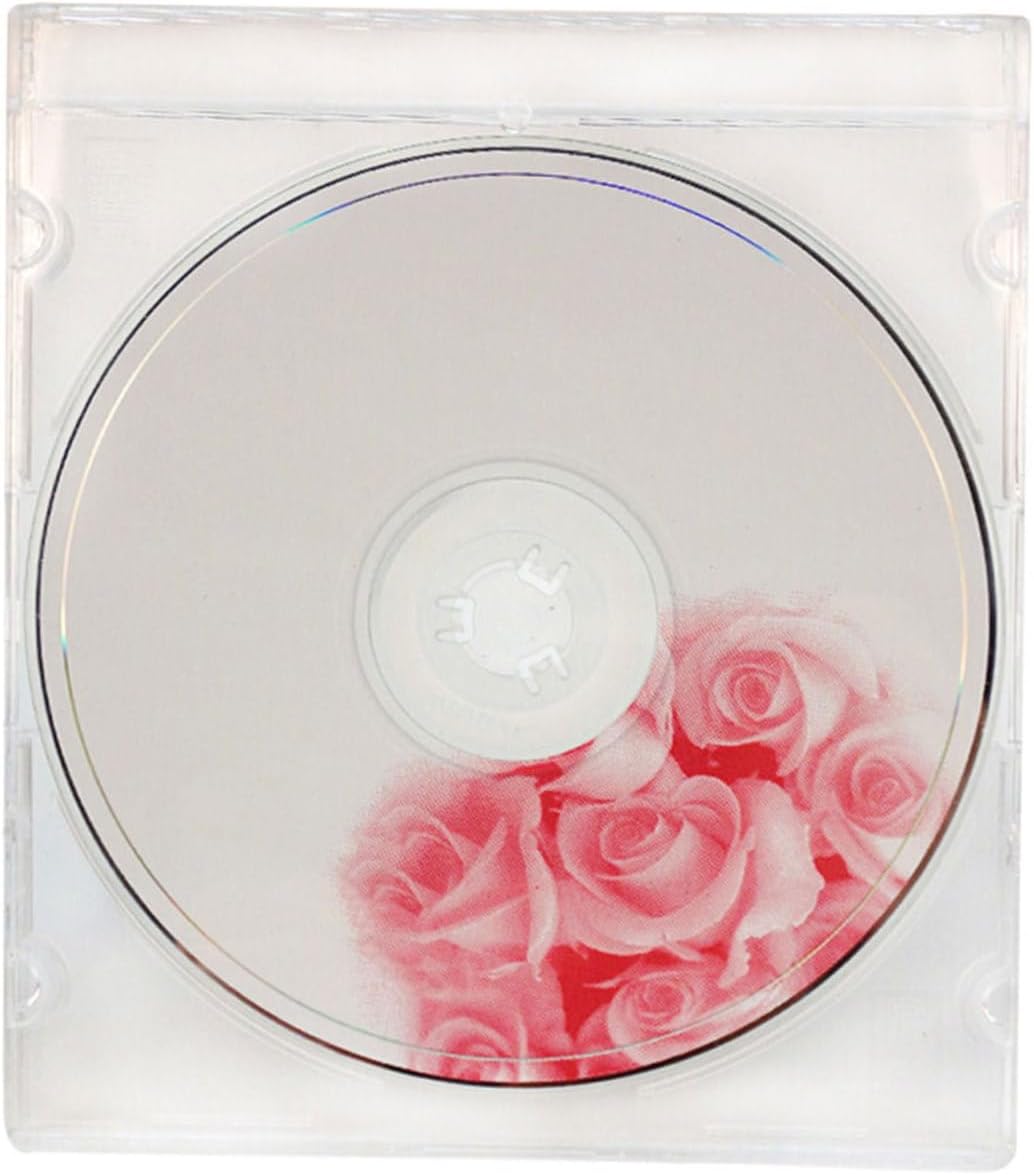 PRETYZOOM 25Pcs Transparent CD Storage Boxes Dual Dvd Holders for Media Video Organization for Home Cinema and Studio Use Clear Hard Design