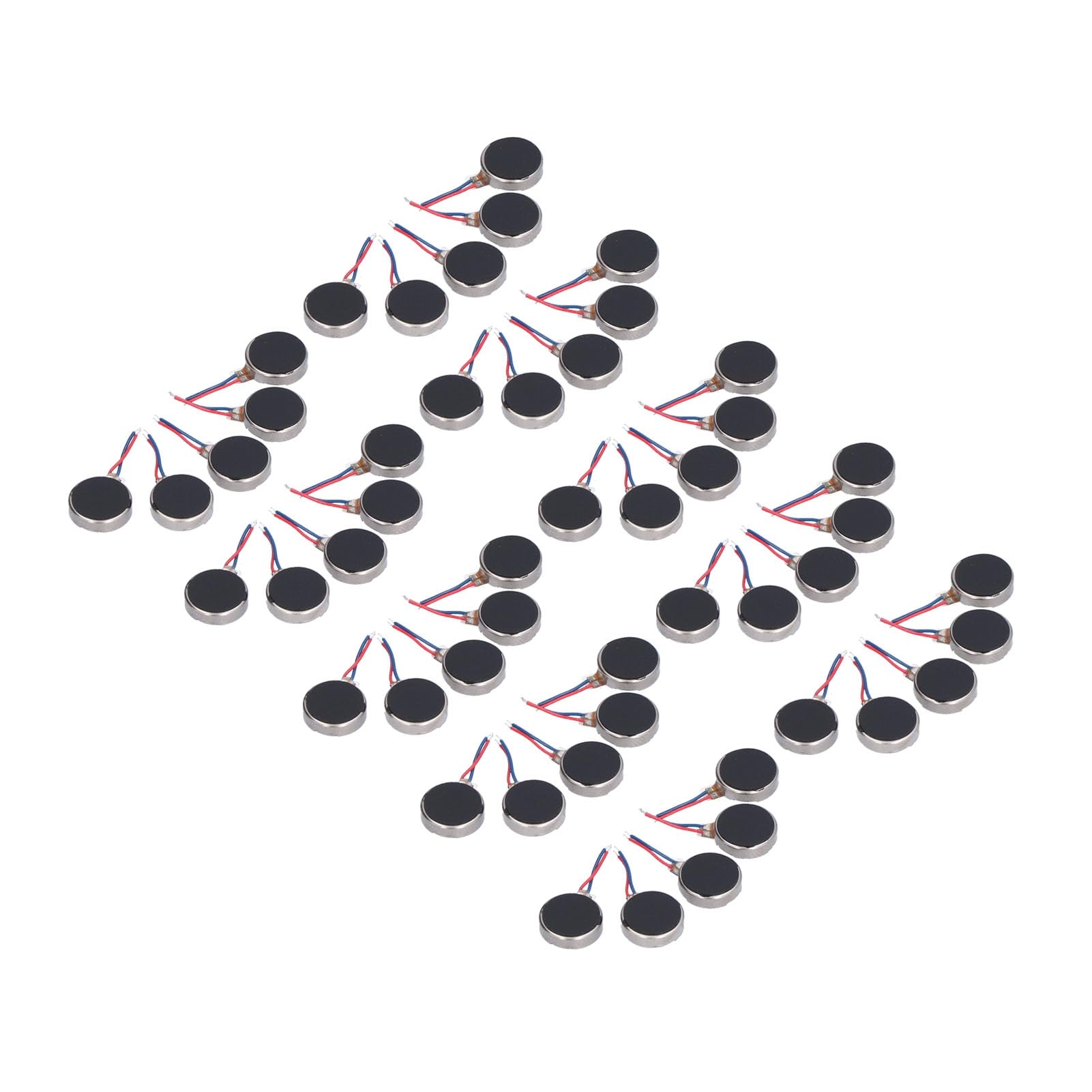 Moteurs à Vibration DC 3V 10x2.7mm Plat Coin, Micro Moteur Anti-Interférence Silencieux pour Téléphone Portable et Appareils Électroniques, 50 Pièces
