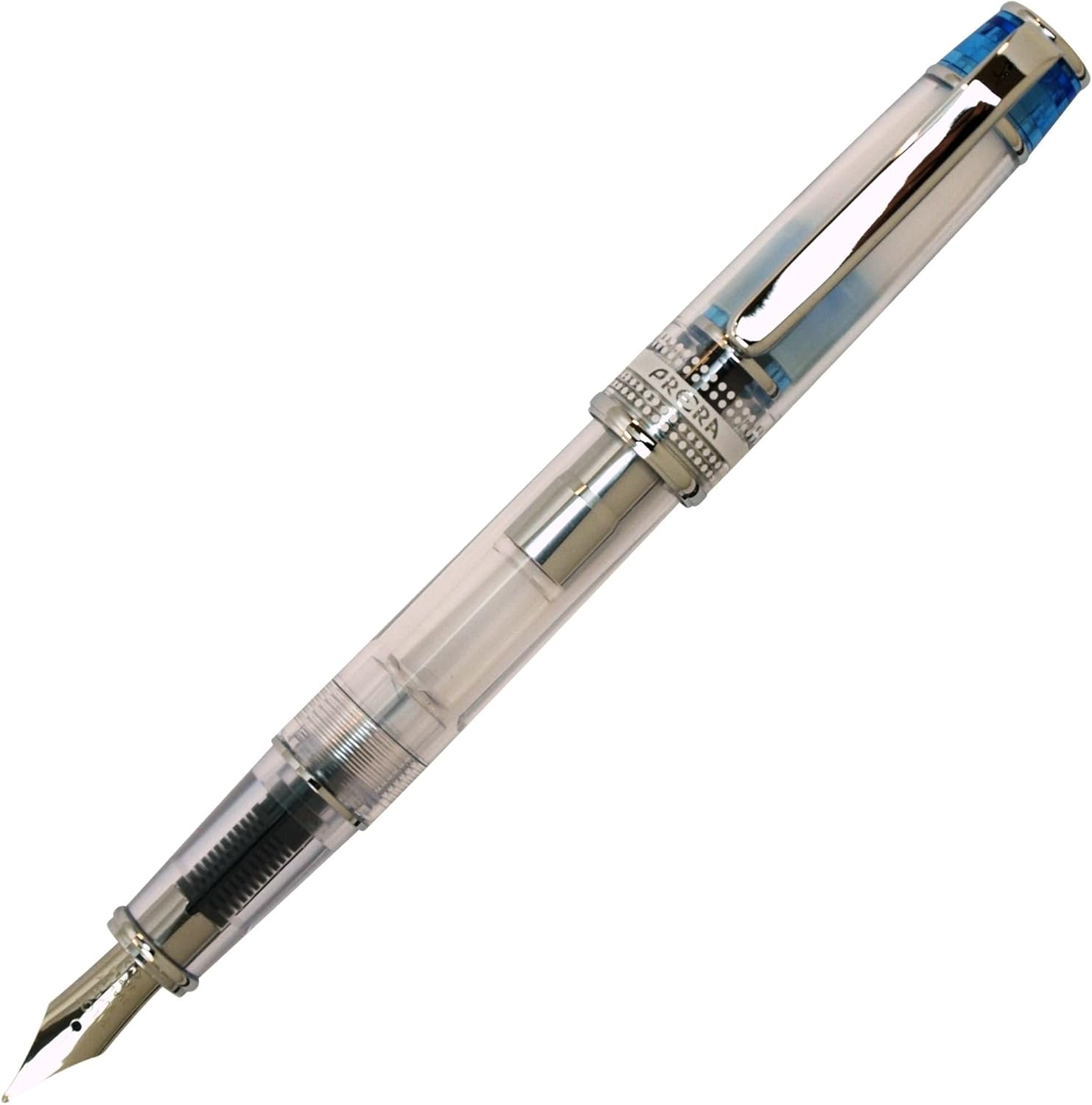 Pilot Prera Iro-Ai Medium-Nib Fountain Pen, Transparent Light Blue Body (FPRN-350R-TLBM)