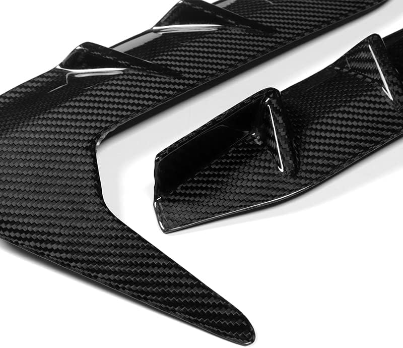 HYPERSPEED Real Carbon Fiber Side Fender Vent Garnish Trim Decorative Air Flow Intake Hole Grille Spoiler Fit for Subaru BRZ Fit for Toyota GR86 2022 2023 2024, Car Mods Accessories Replacement Parts