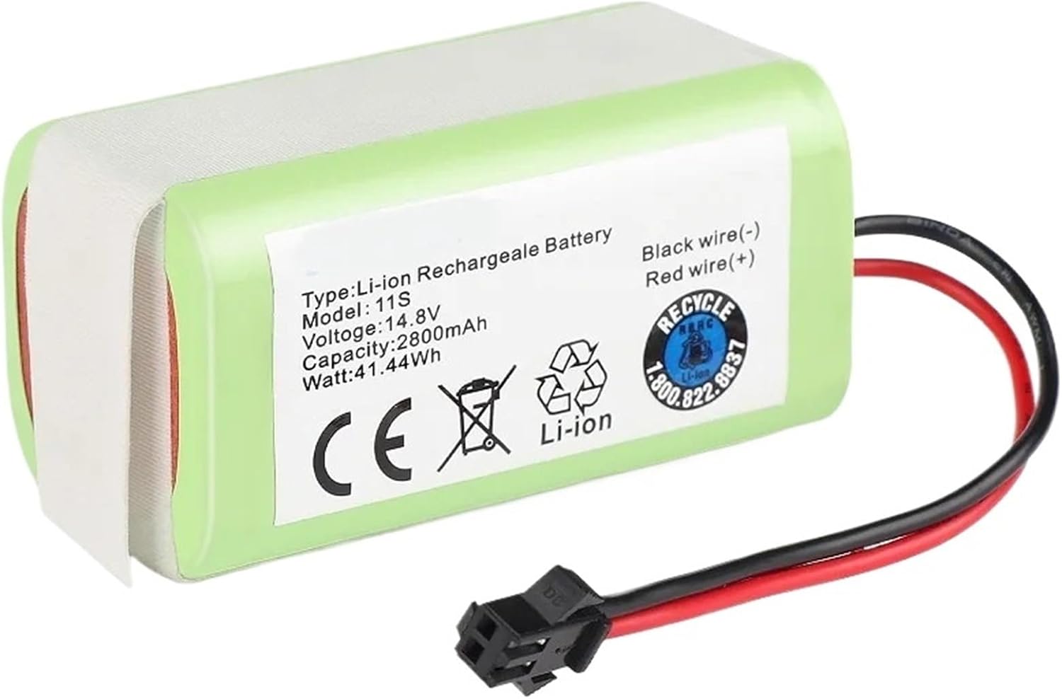14.4V 2800mAh Battery, Compatible For Eufy, Compatible For RoboVac, 15C 15T 25C 30 30C 35C MAX G10 G15 G20 G30 Hybrid Edge, Robot Vacuum Cleaner Accessories(2800mAh)