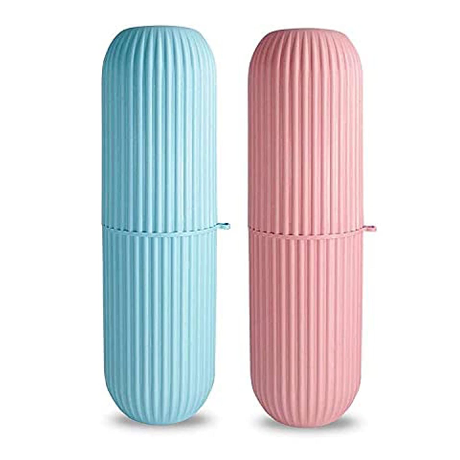 SWAURSAHA Plastic Capsule Shape Travel Toothbrush/Toothpaste Case Cover Holder Portable Toothbrush Storage Box (Blue & Pink) (B0BXSW6TL1) Amazon Price History, Amazon Price Tracker