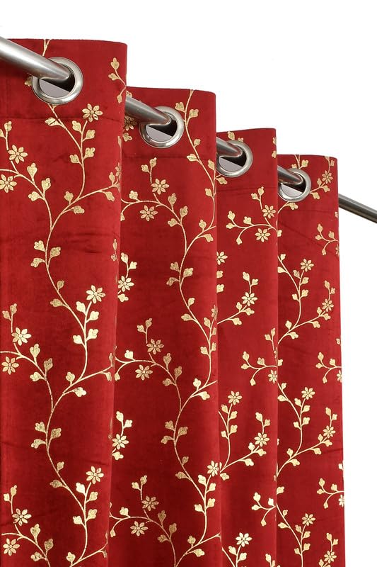 See full amazon price history chart for FabFabriX Heavy Velvet Fabric Luxury Looks Room Darkening Floral Designer Curtains 7 Feet for Door, Maroon, Pack of 4 Pieces FabFabriX Heavy Velvet Fabric Luxury Looks Room Darkening Floral Designer Curtains 7 Feet for Door, Maroon, Pack of 4 Pieces (B0CZRSB62Y) Amazon Price History, Amazon Price Tracker