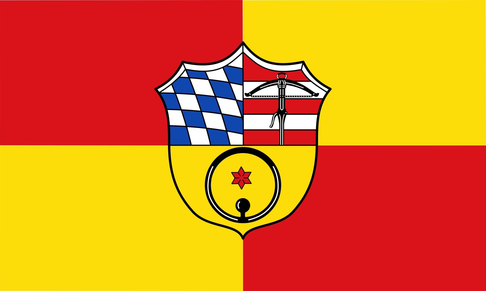 Drapeau municipal de Ottersheim bei Landau grand pavillon extérieur