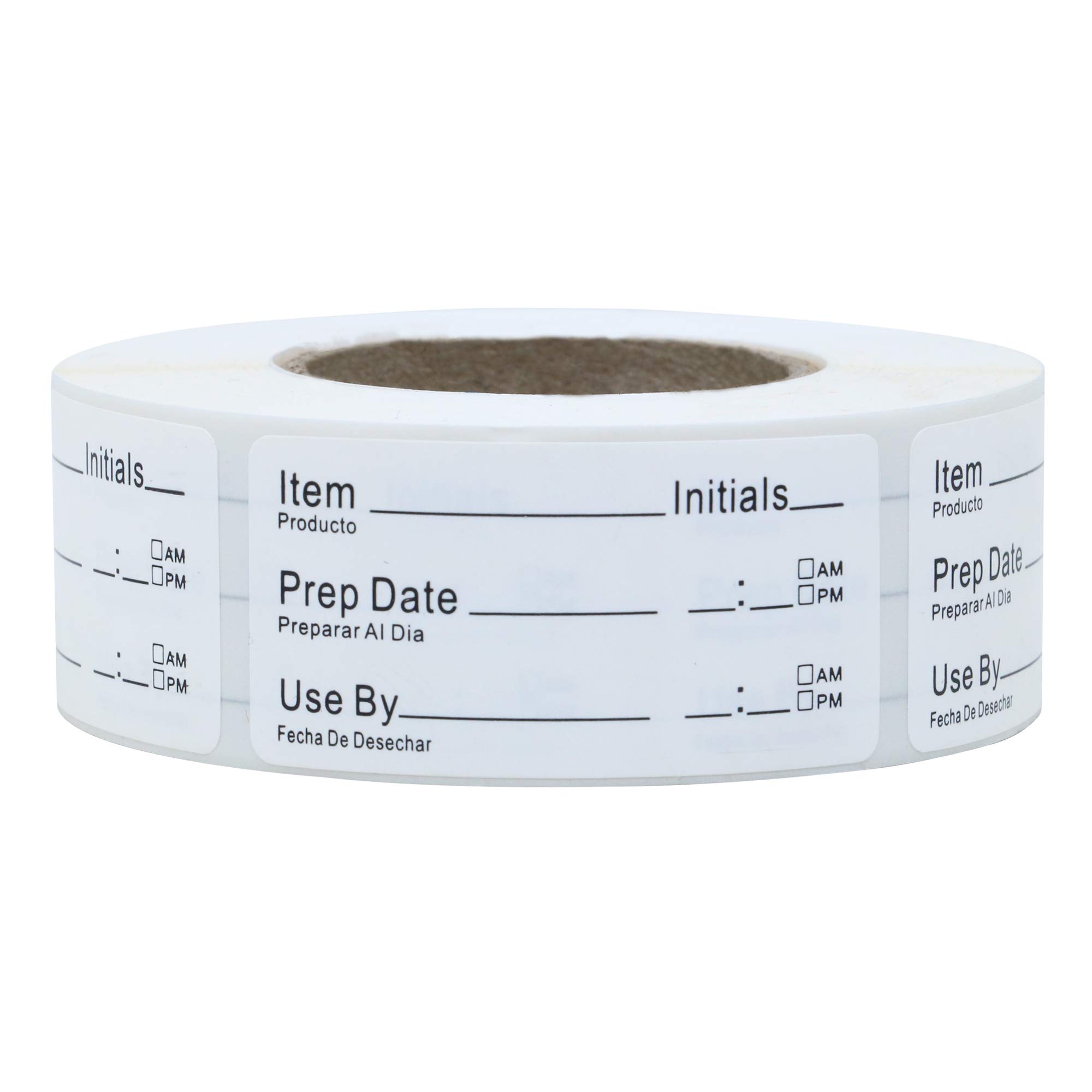 Buy Hybsk 1 x 2 Inch Removable Shelf Life Labels for Food Rotation Use
