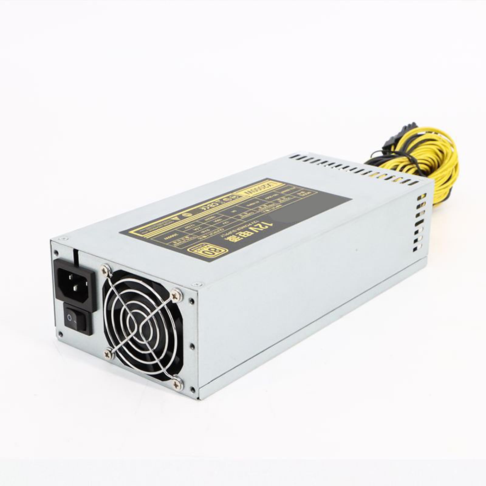 Server-Netzteil mit leiser Kühlung, Einzelk, 12 V, 3000 W, 3300 W, 3600 W, 15 x 6-polig, hocheffizient, leiser Kühlserver