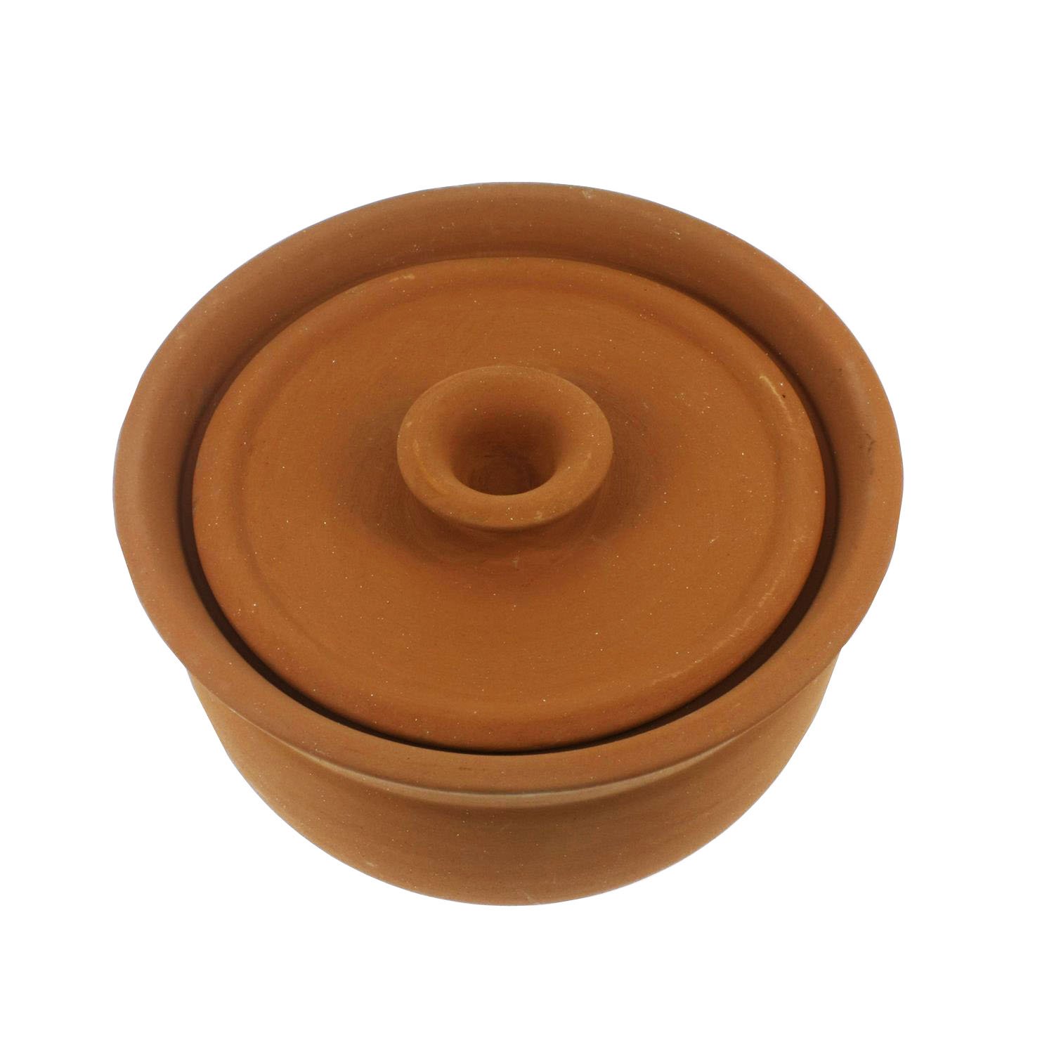 technic24 Güvec Clay Pot with Lid 3 Litre Gratin Güvec 100% Natural