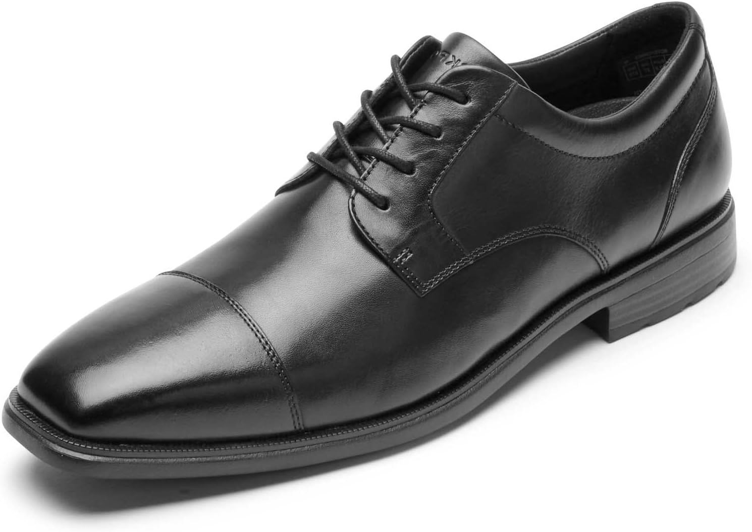 Rockport Men's Dressports Work Cap Toe Oxford, Black, 10.5 Wide